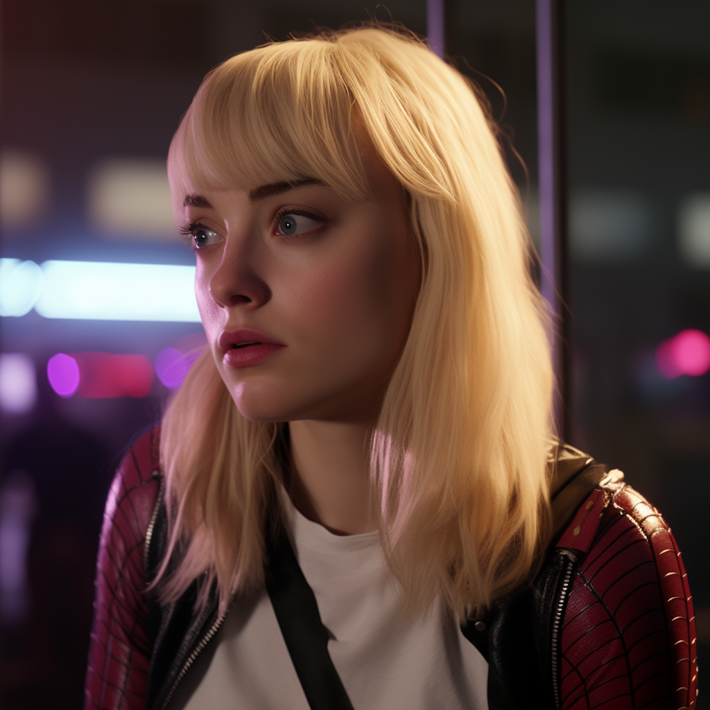 Gwen Stacy in Spider-Woman Suit