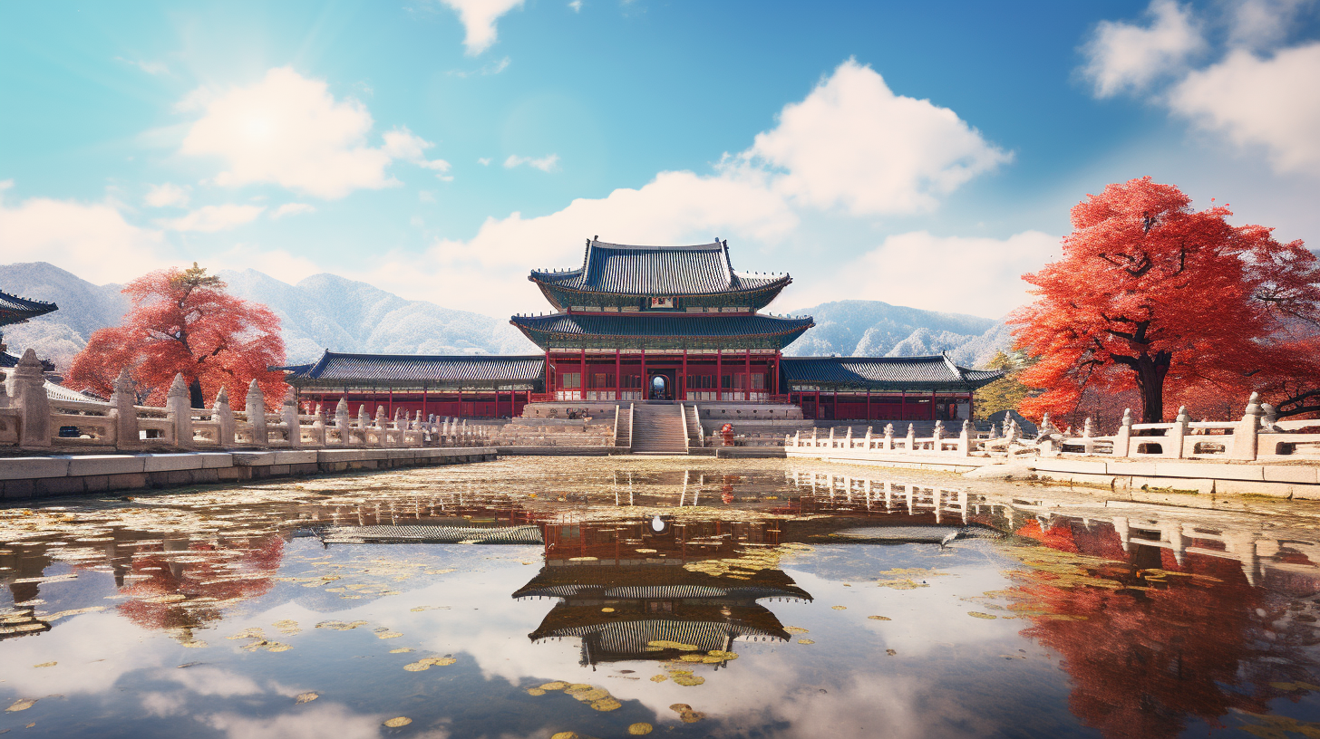 Beautiful Gyeongbokgung Palace in Seoul