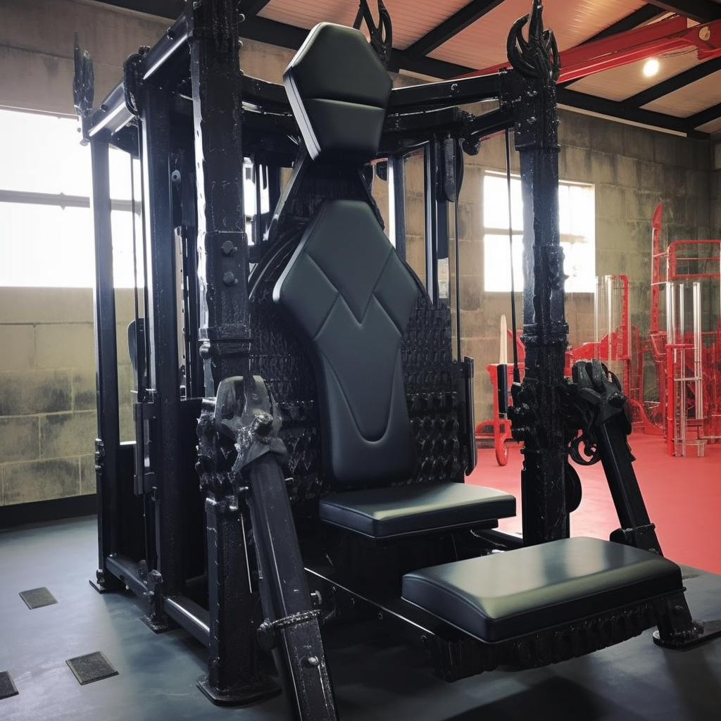 Fitness Throne made of Gym Machines