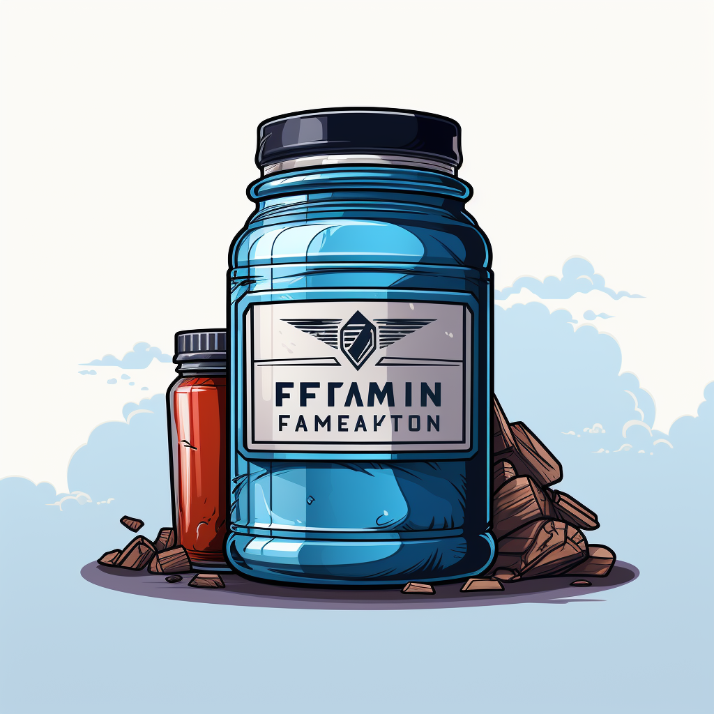 Fitness-focused gym supplement brand logo