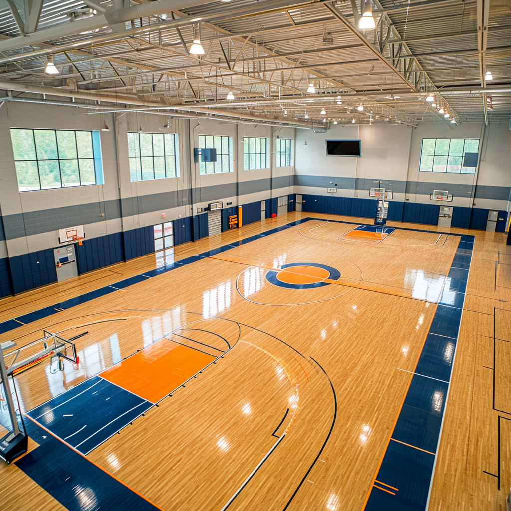 Gymnasium Recreational Center Aerial View