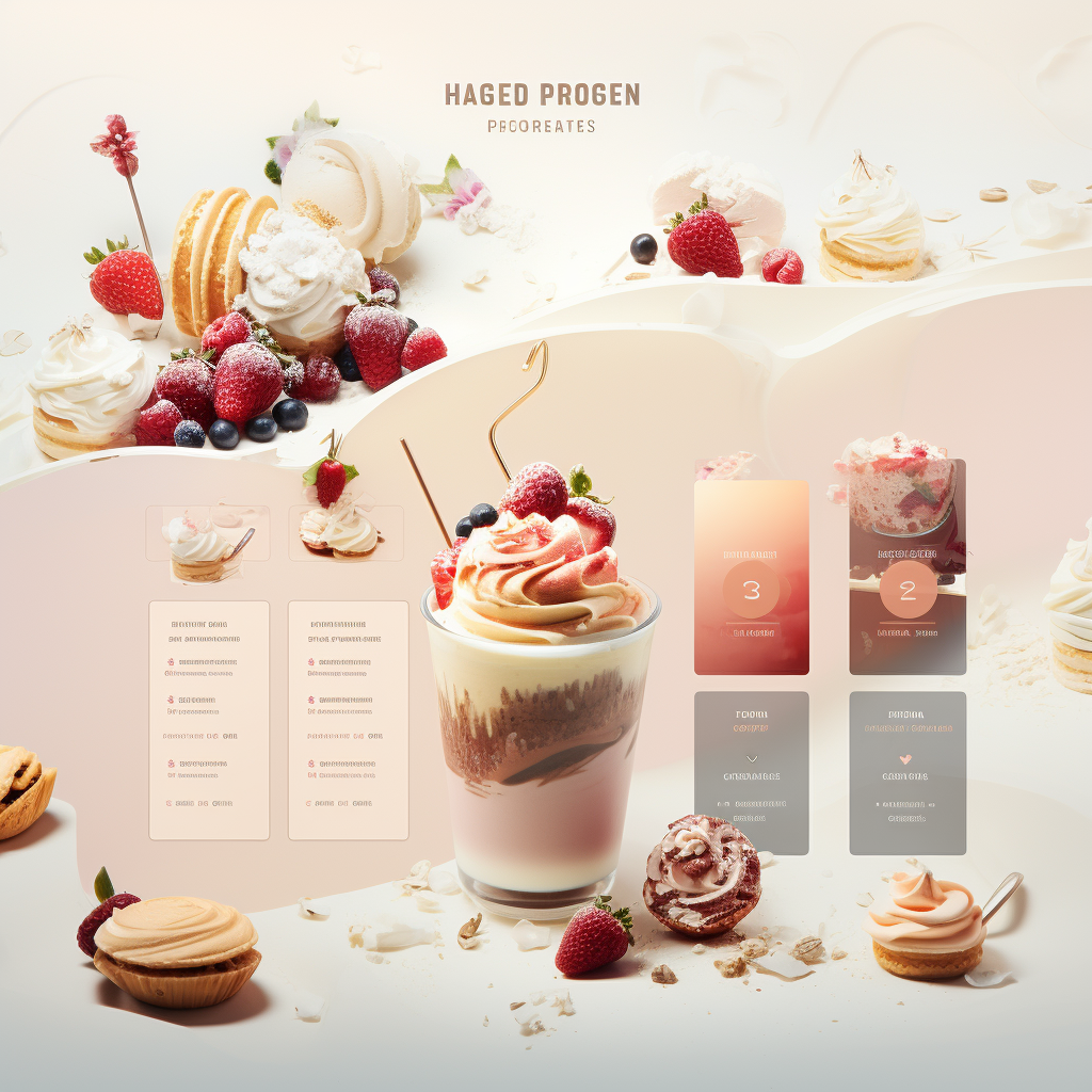 Haagen-Dazs delivery app with ice cream orders