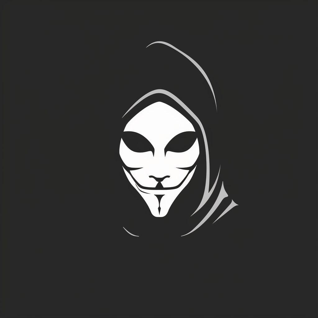 Simple hacker symbol icon