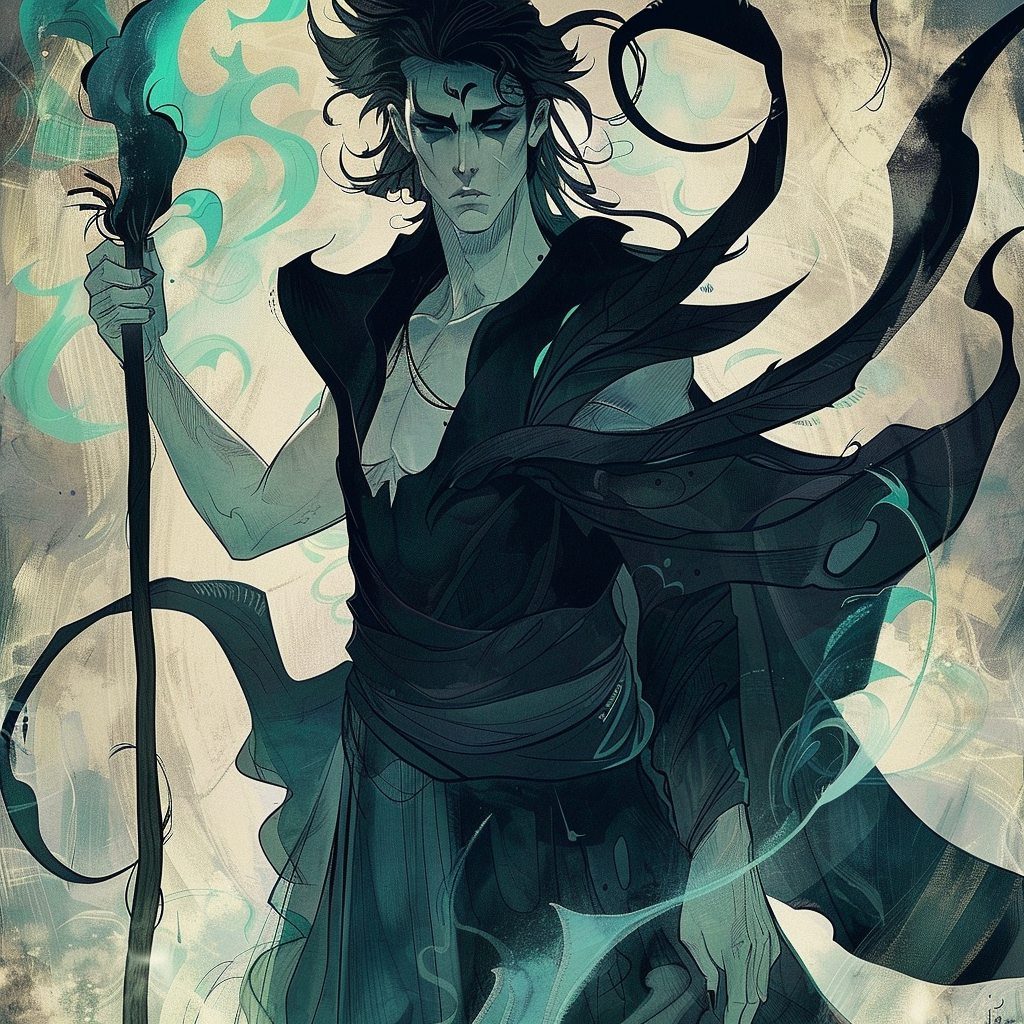 Disney Hades Manga Character Illustration