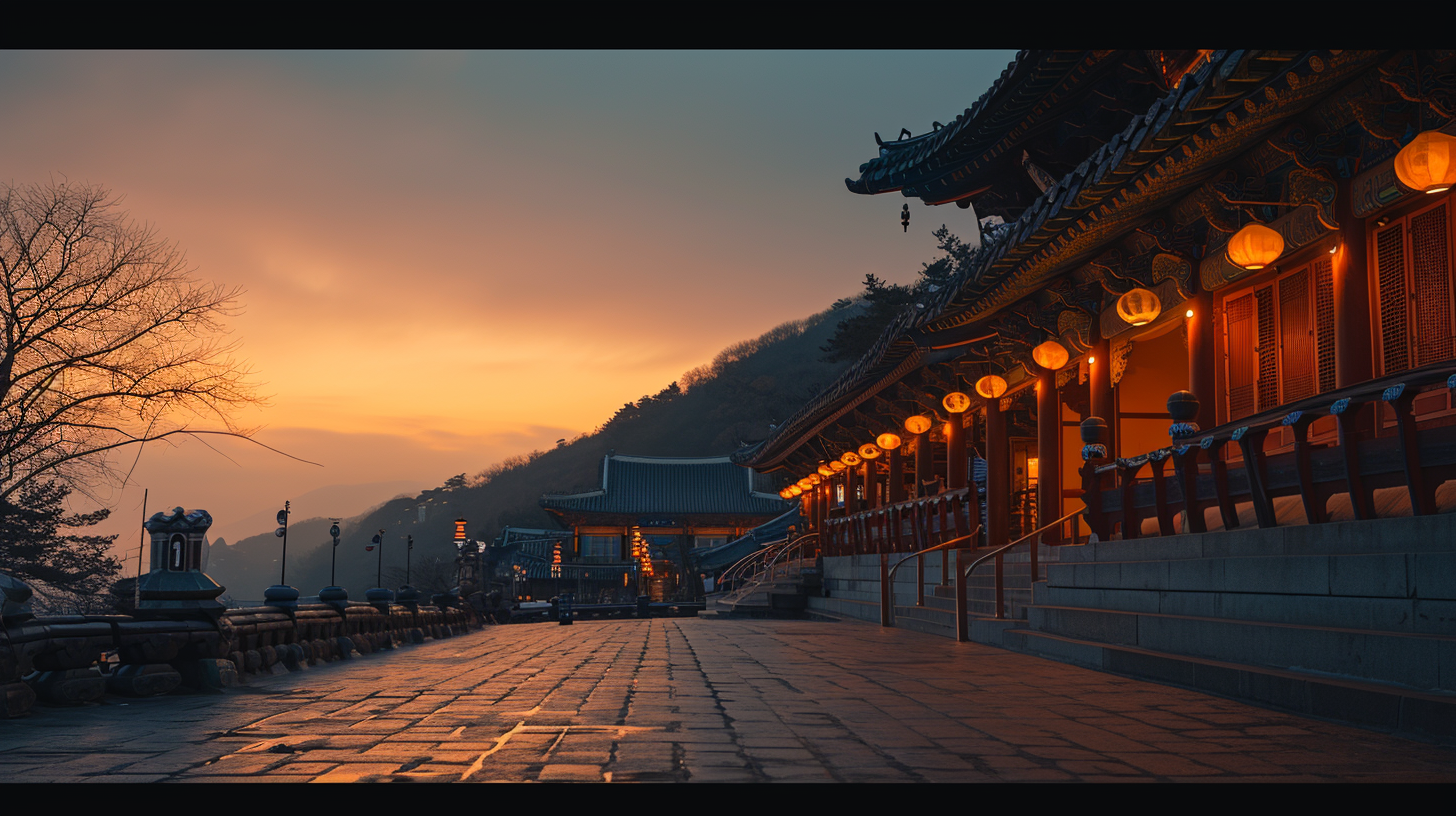 Winter view of Haedong Yonggungsa Temple in Busan