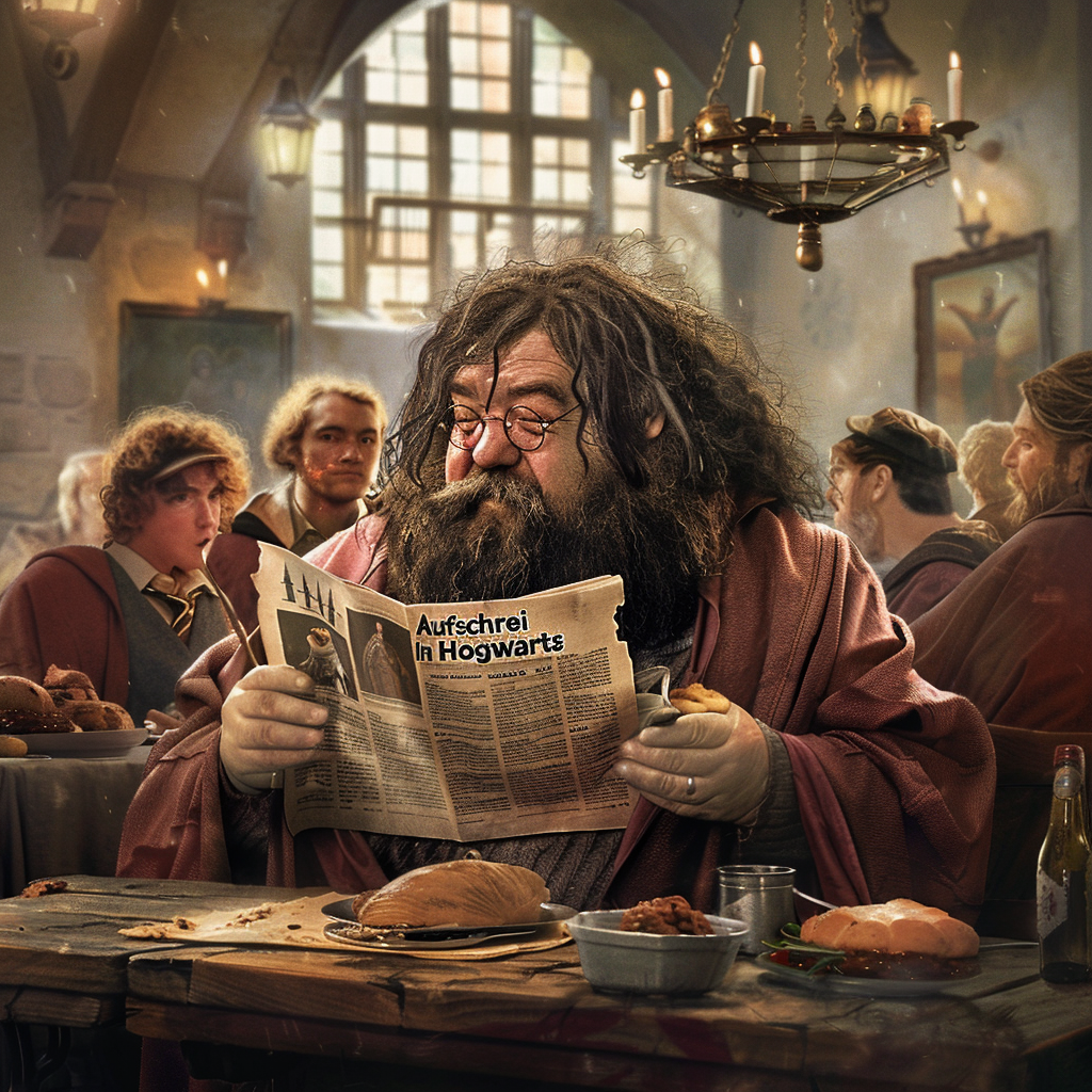 PS1 Hagrid eating Hogwarts students