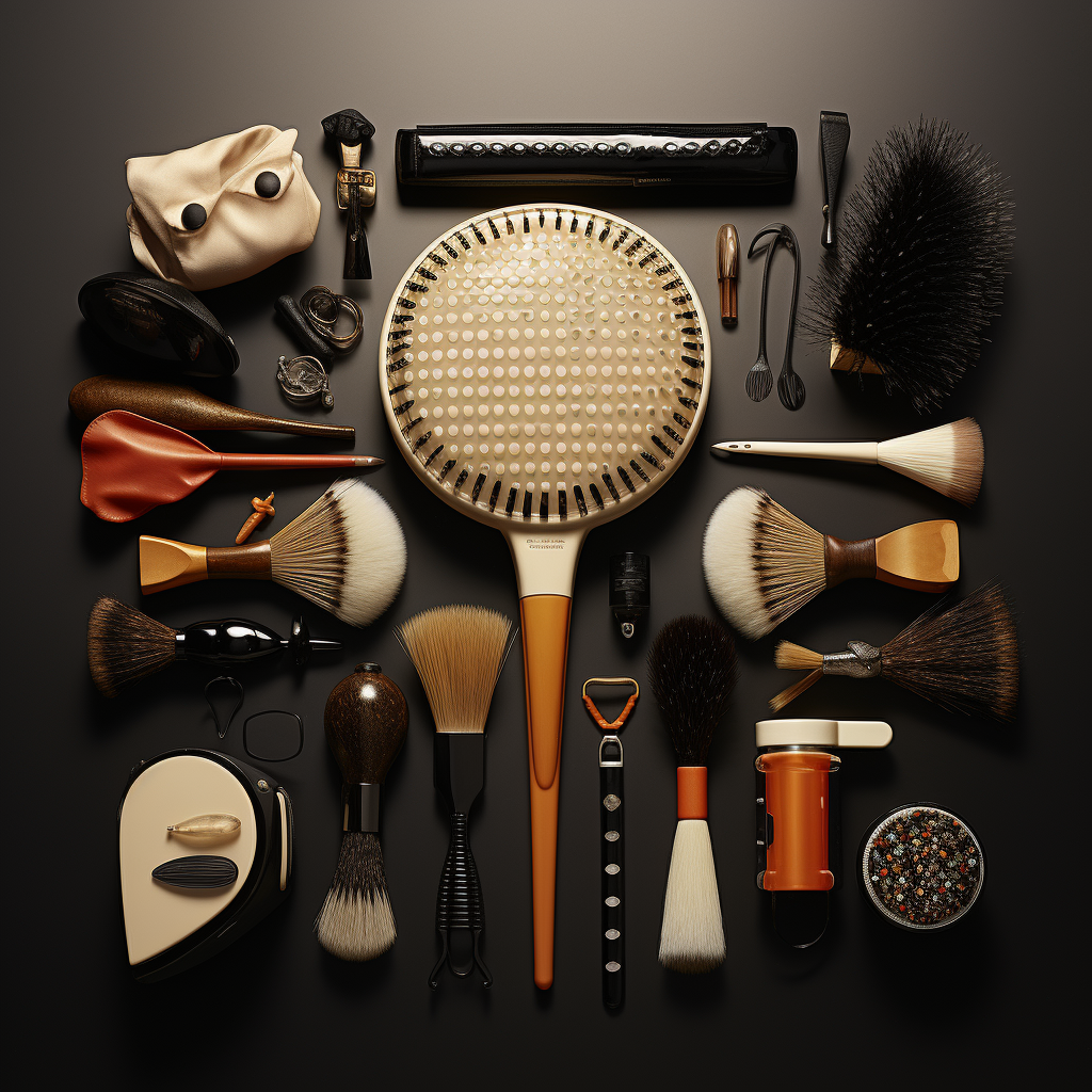 Hair tools composition with accessories