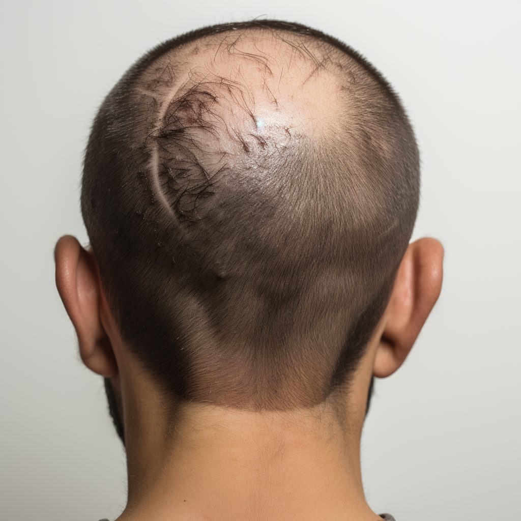 Hair Transplant Scars Photo