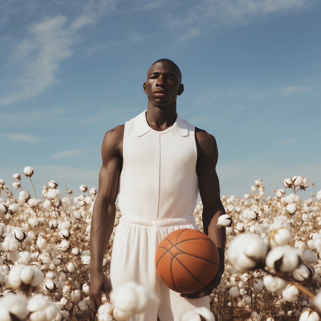 Black and White Man Playing Basketball