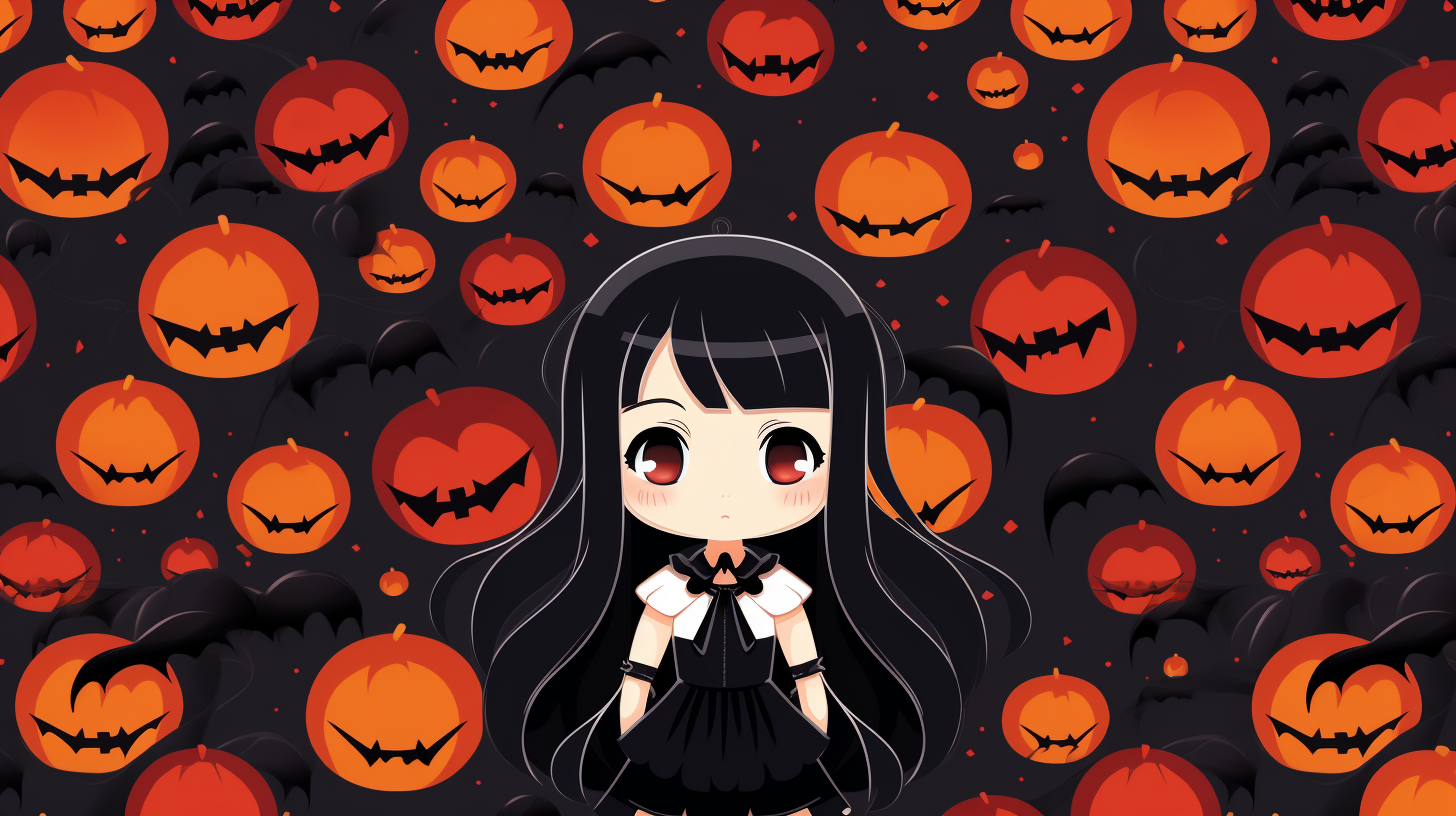 Adorable Halloween Vampire Wallpaper