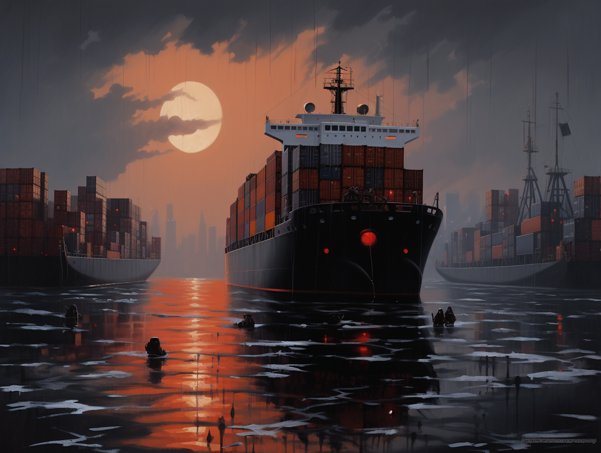 Spooky container vessel on Hallowin