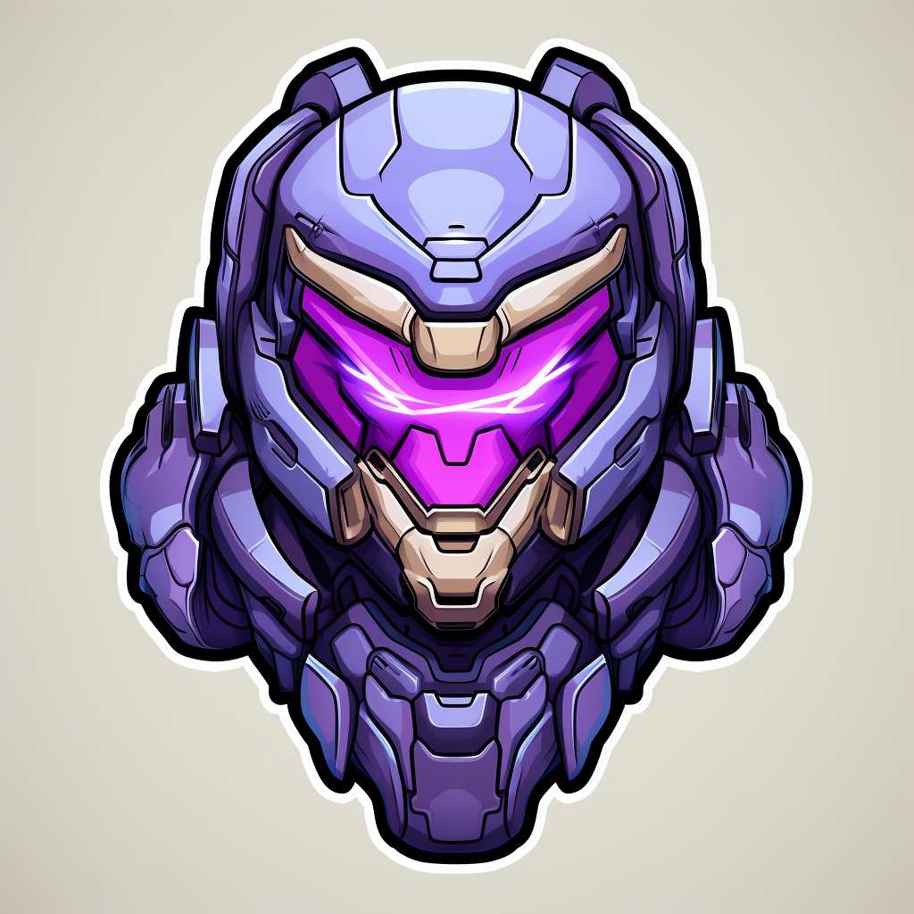 The Arbiter character from Halo - Cartoon Sticker