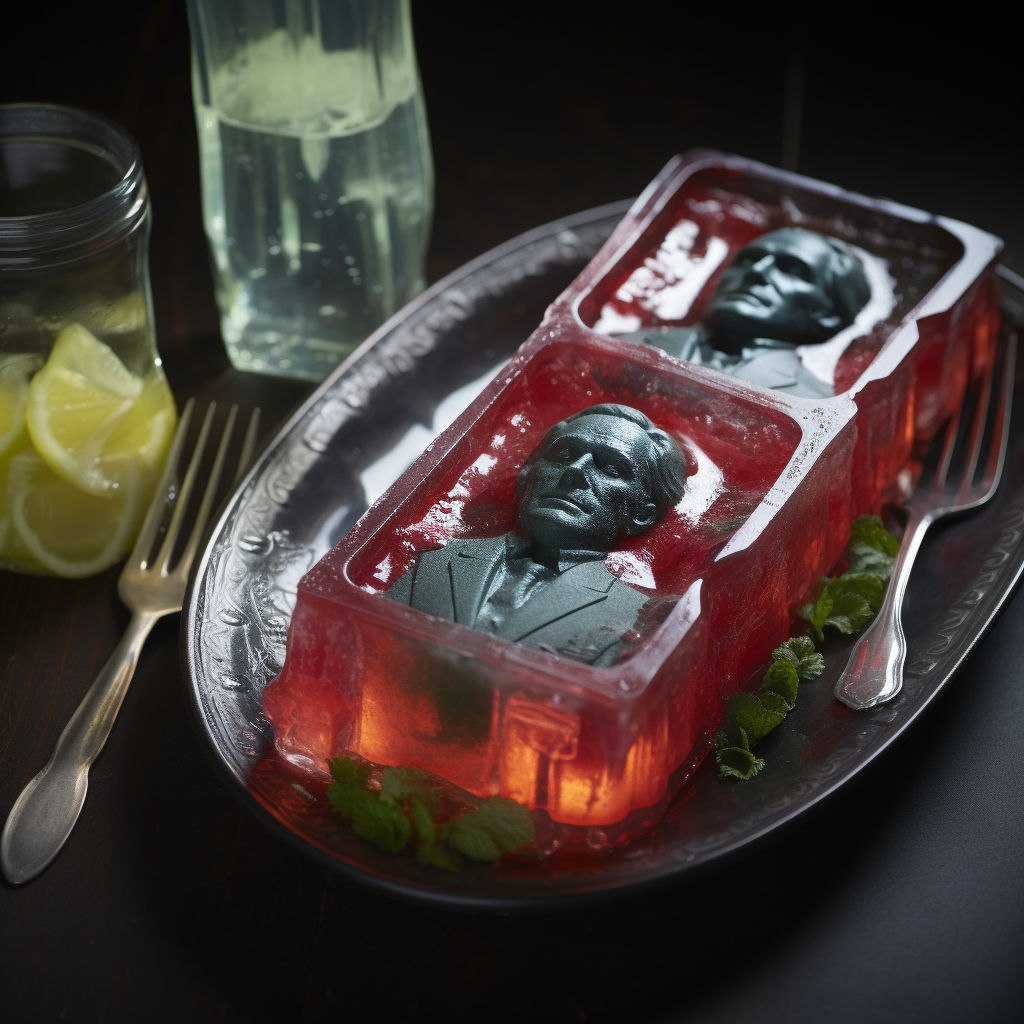 Han Solo encased in jello