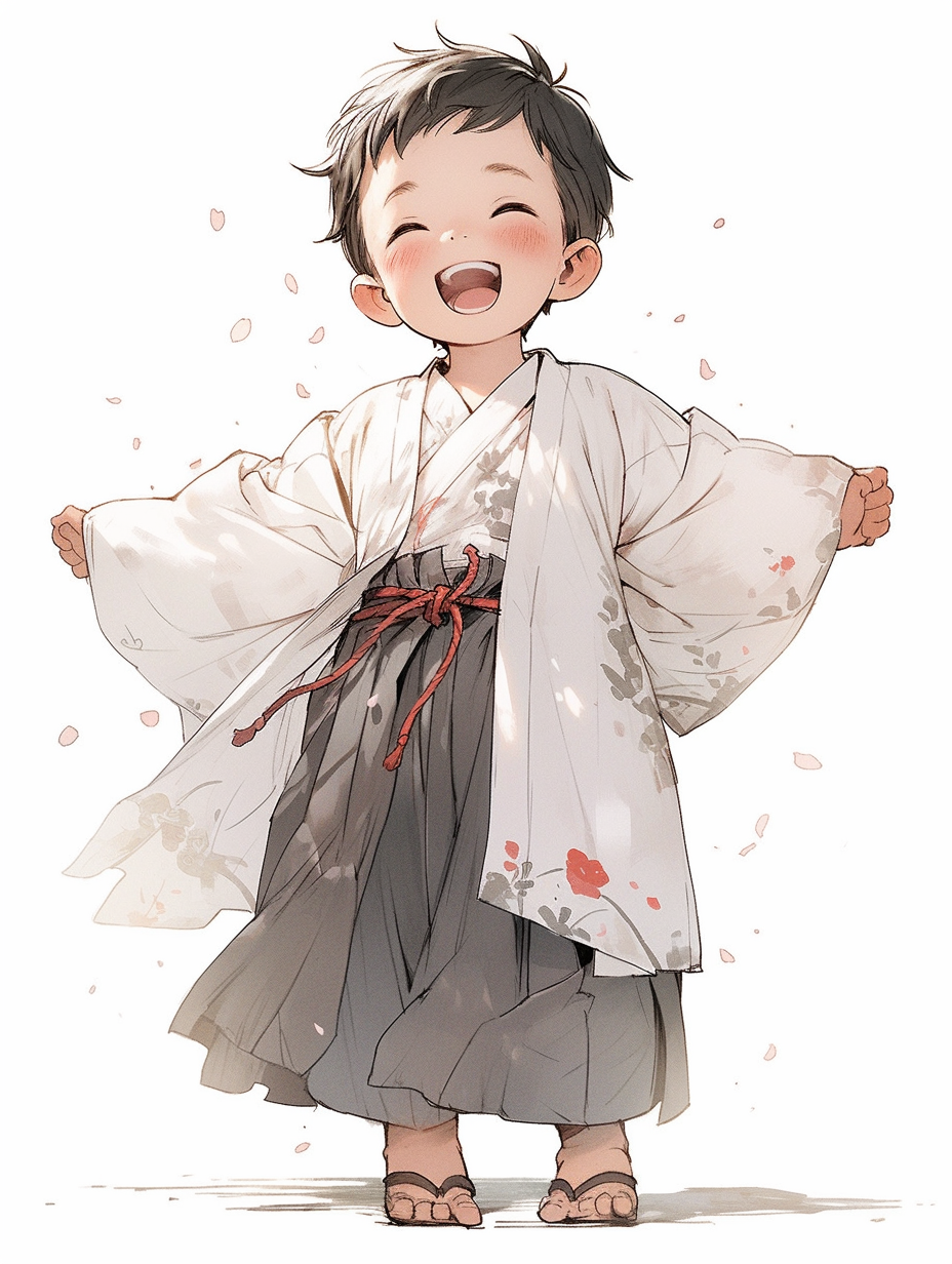 Little Boy in Hanbok Summer Costume  ?