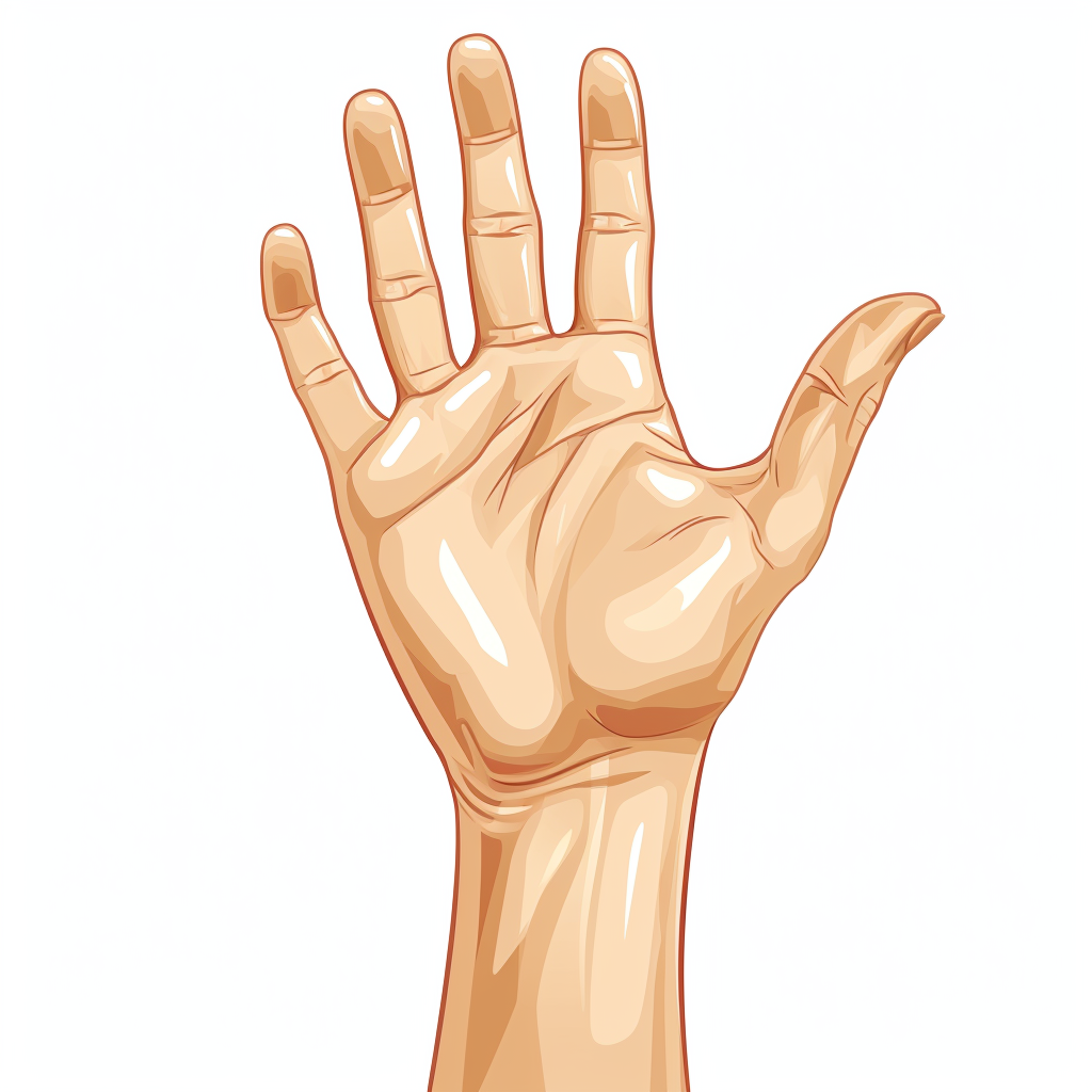 Hand high five minimal vector