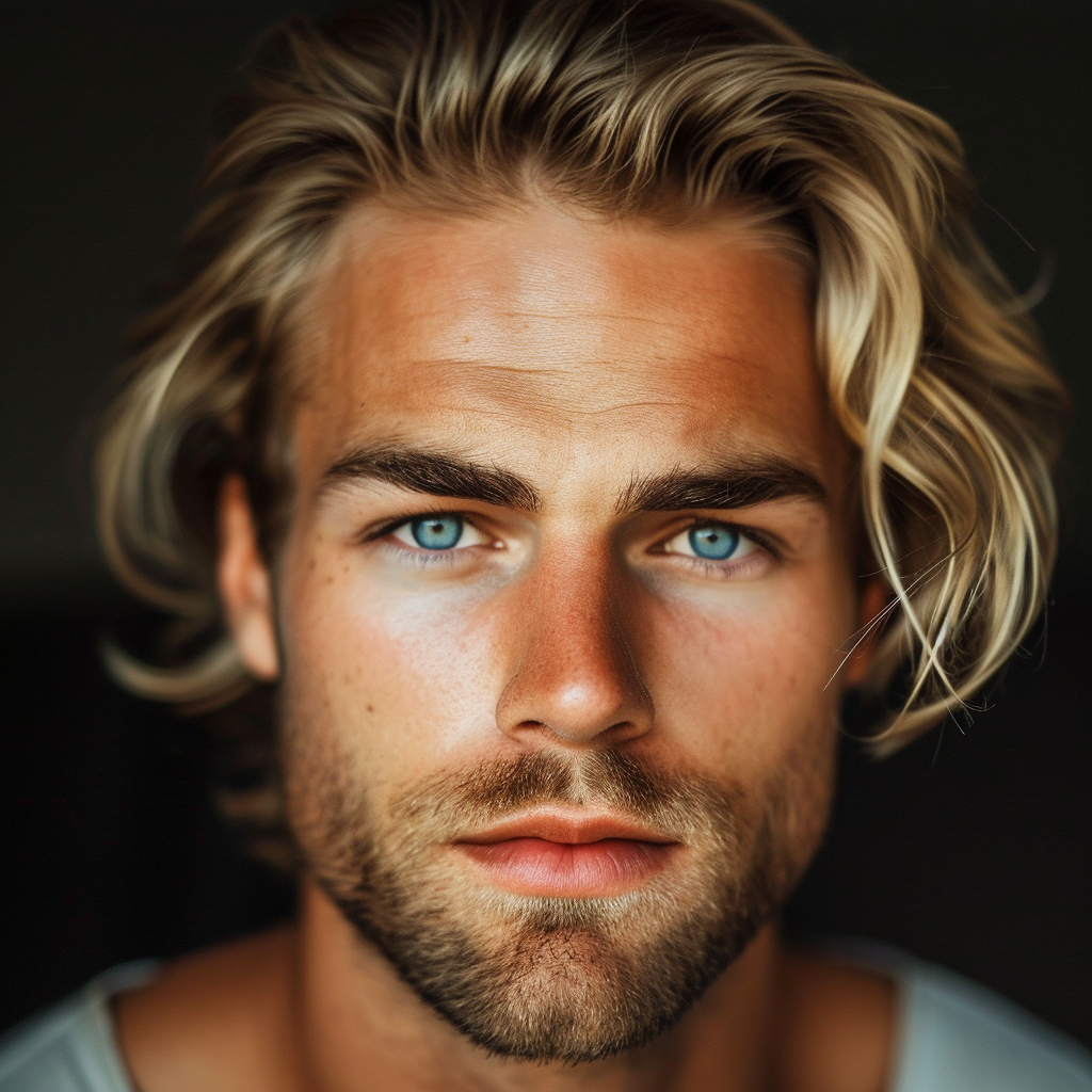 Handsome Caucasian Male Portrait