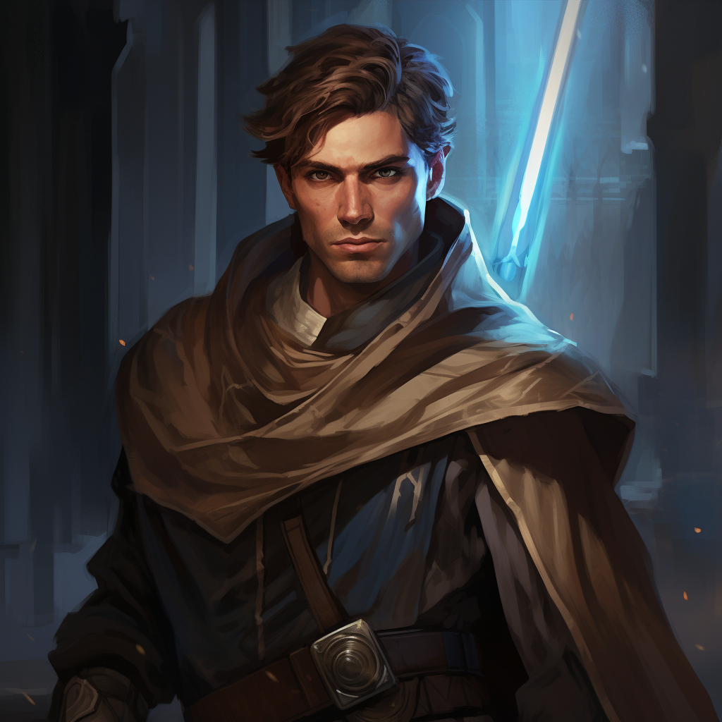 Young Jedi with Brown Hair and Hazel Eyes