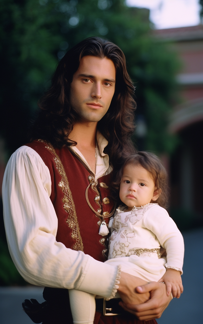 Disney's Prince Eric with his adorable baby