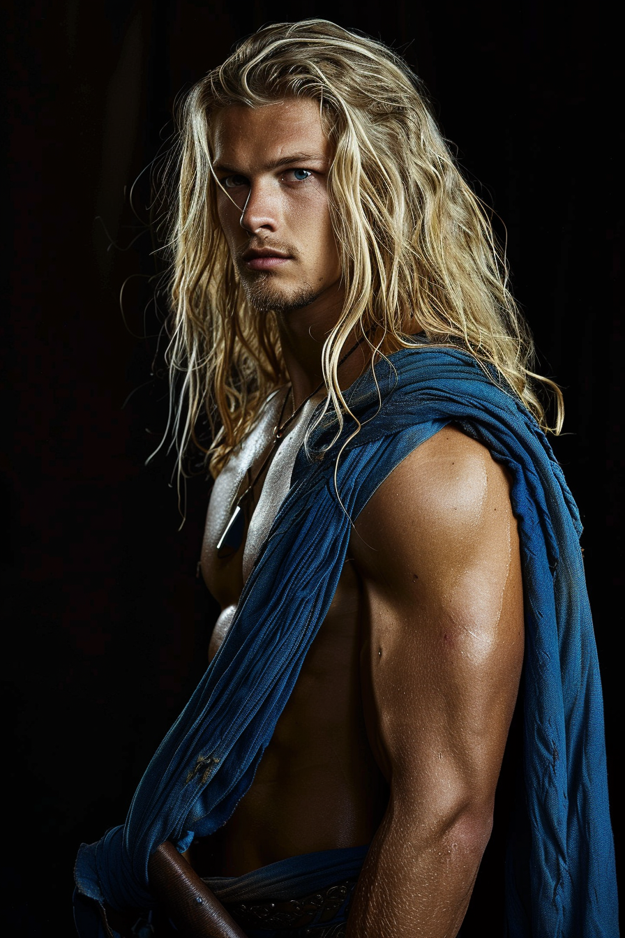 Handsome Scandinavian God Model