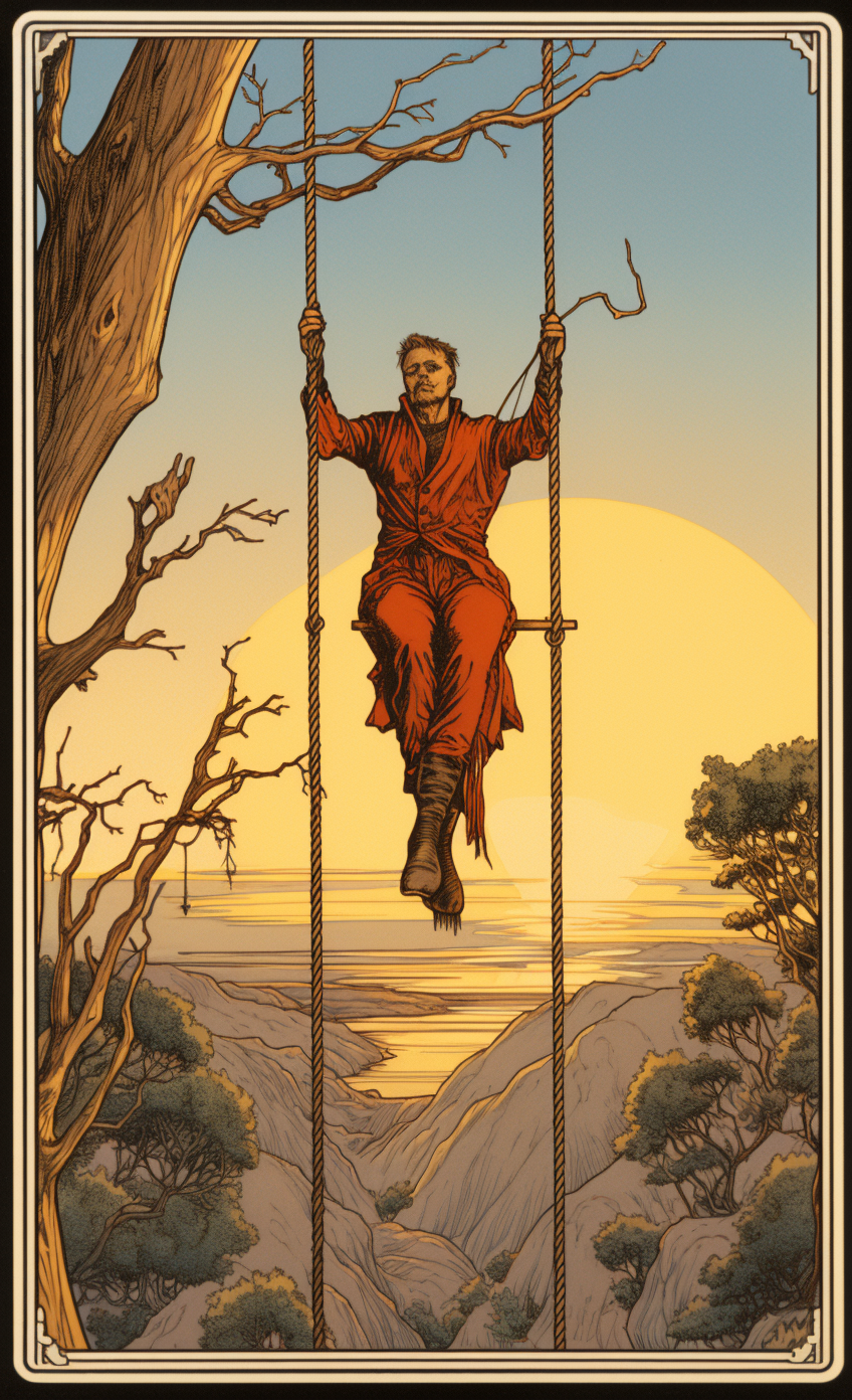 Hanged Man Tarot Card Art