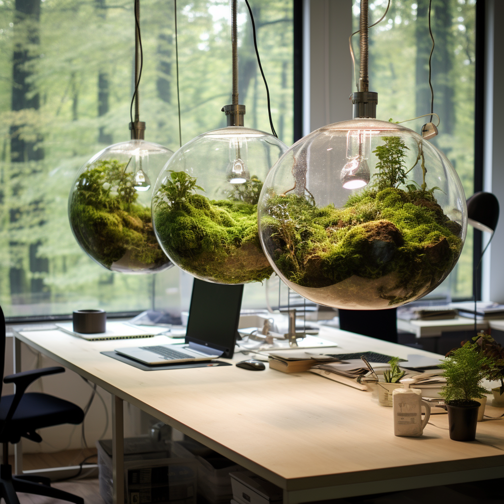 Hanging Ceiling Office Terrarium Decor