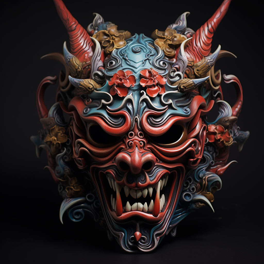 Traditional Japanese Hannya Mask Tattoo