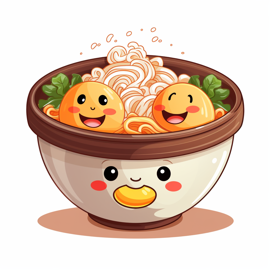 Happy bowl of delicious ramen