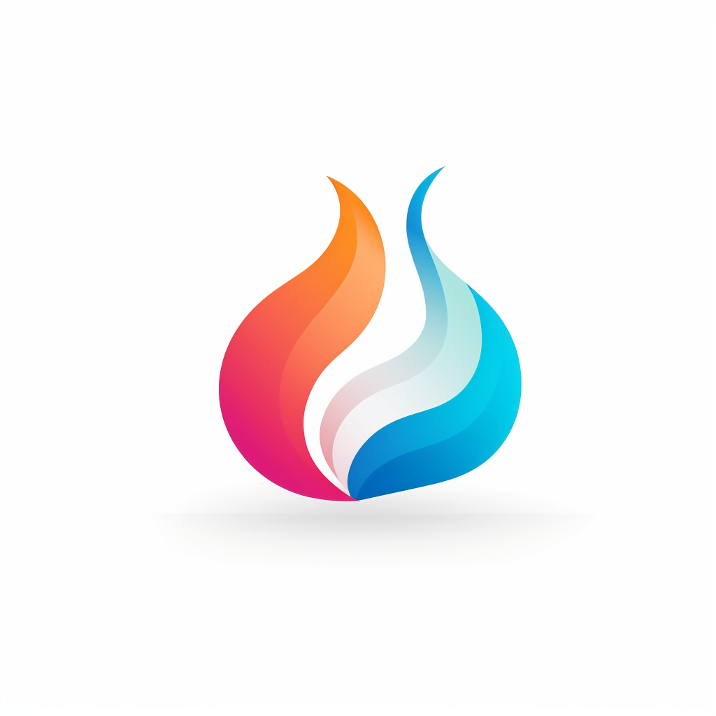 Colorful logo with white background and happy colors.