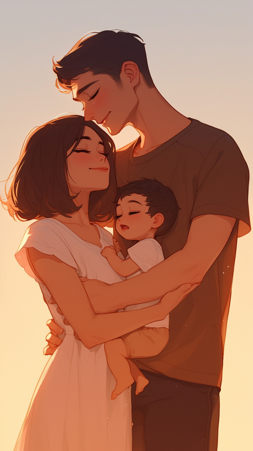 Happy Family Love Portrait