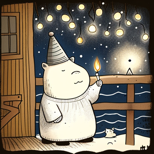 Moomin Happy New Year art