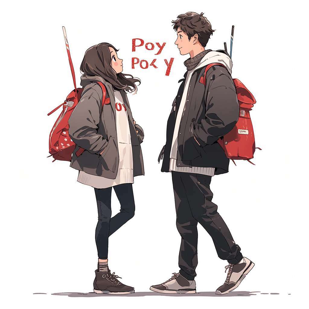 Couple holding small Pocky sticks