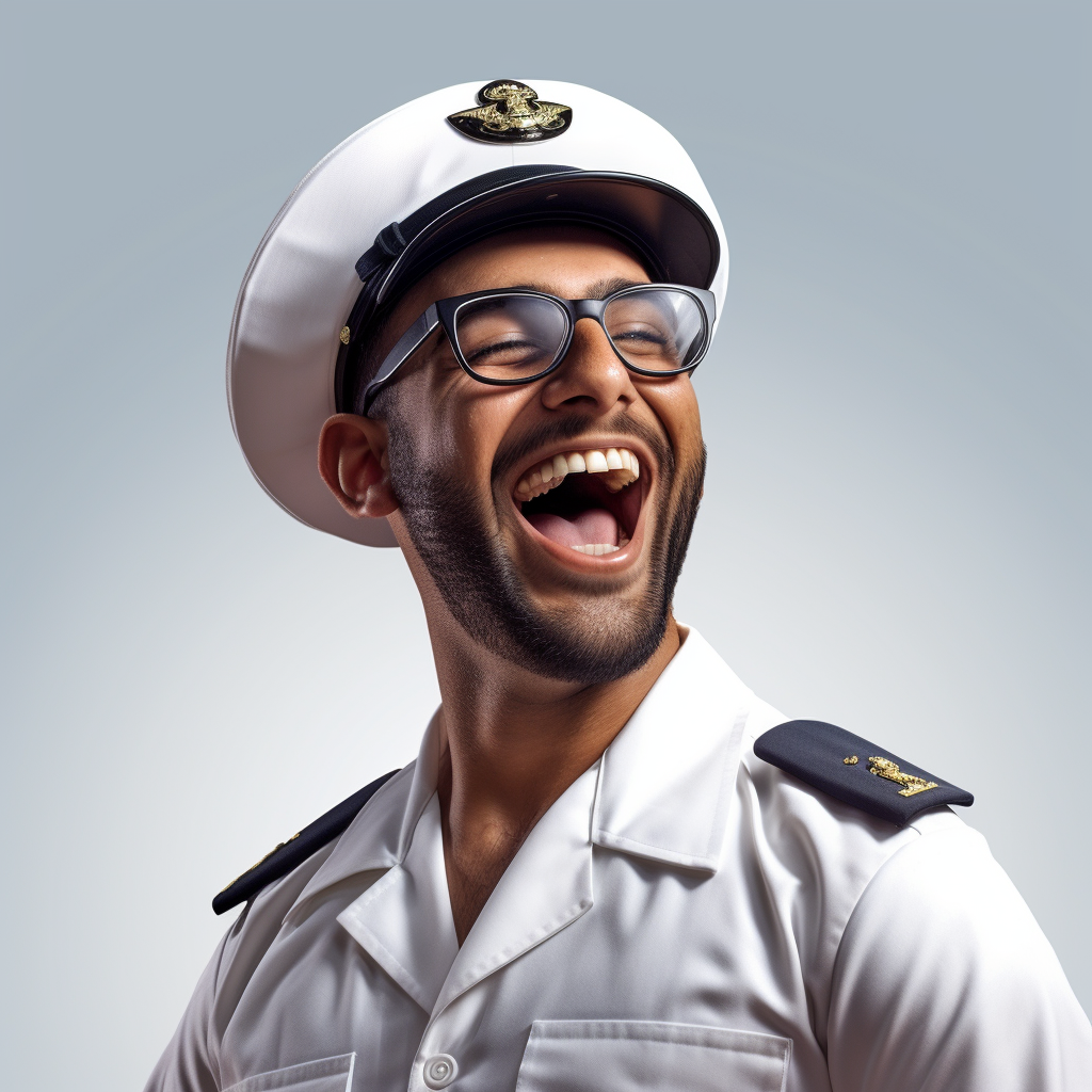 Happy Saudi Navy Seaman