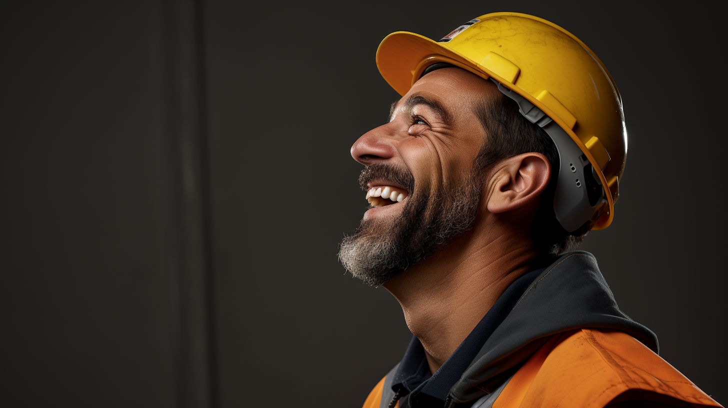 Happy Smiling Faces on Grey Background