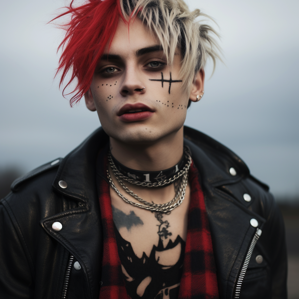 Harley Quinn as an emo boy