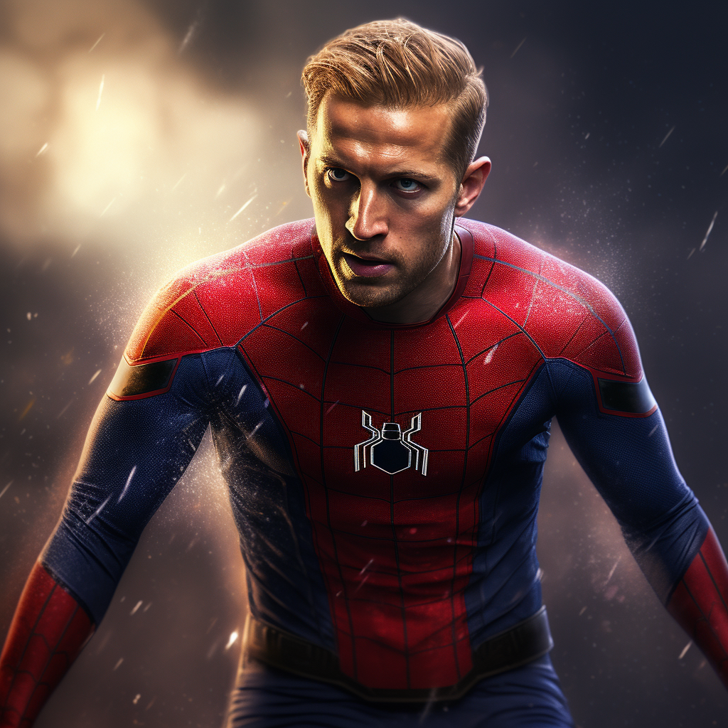 Harry Kane as Spider-Man