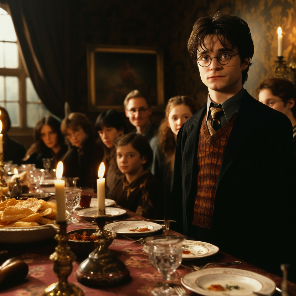 Harry Potter solving dinner party mystery