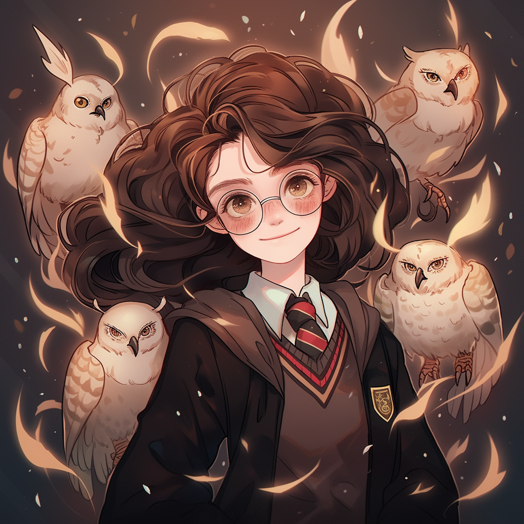 Harry Potter Hogwarts Anime Image