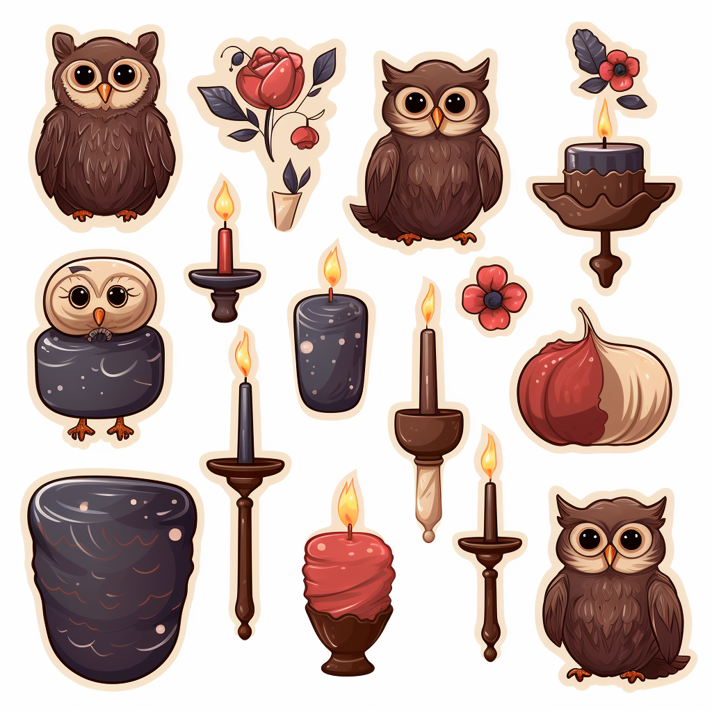 Colorful Harry Potter Clipart: Love Potion, Magic Wand, Characters