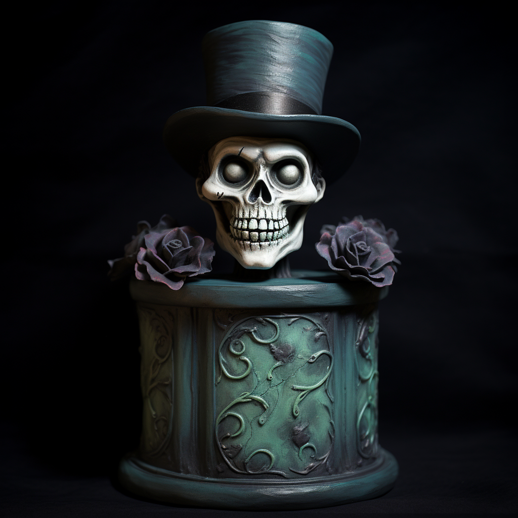 Retro Art Vibe Hatbox Ghost