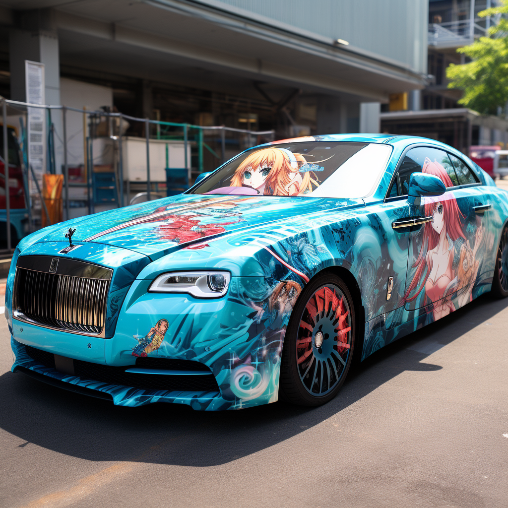 Hatsune Miku Rolls-Royce itasha car