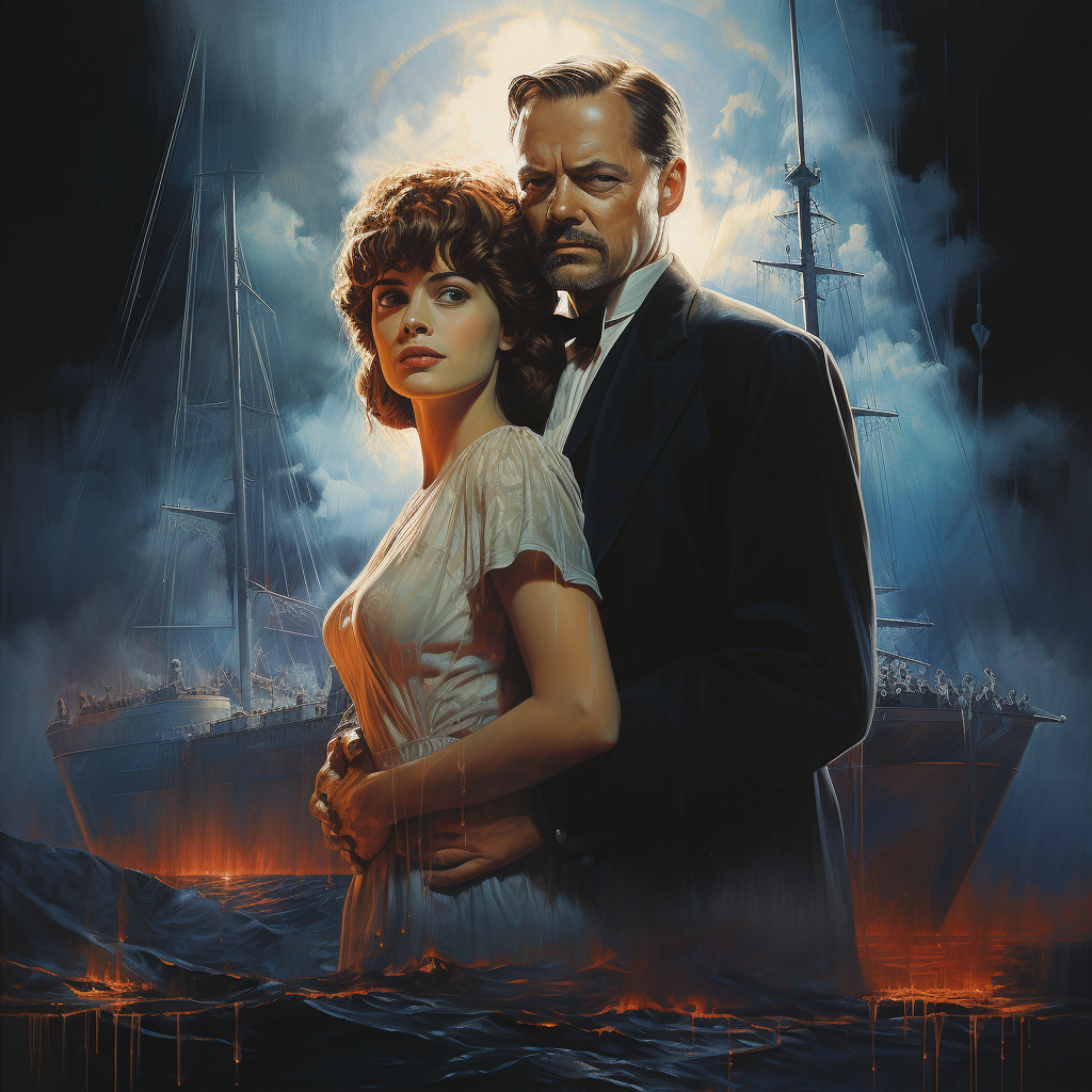 Haunting movie poster 1980s Titanic style