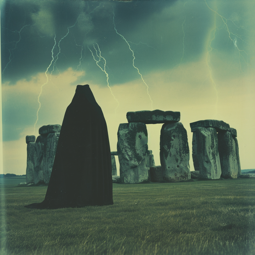 Mysterious figure at Stonehenge