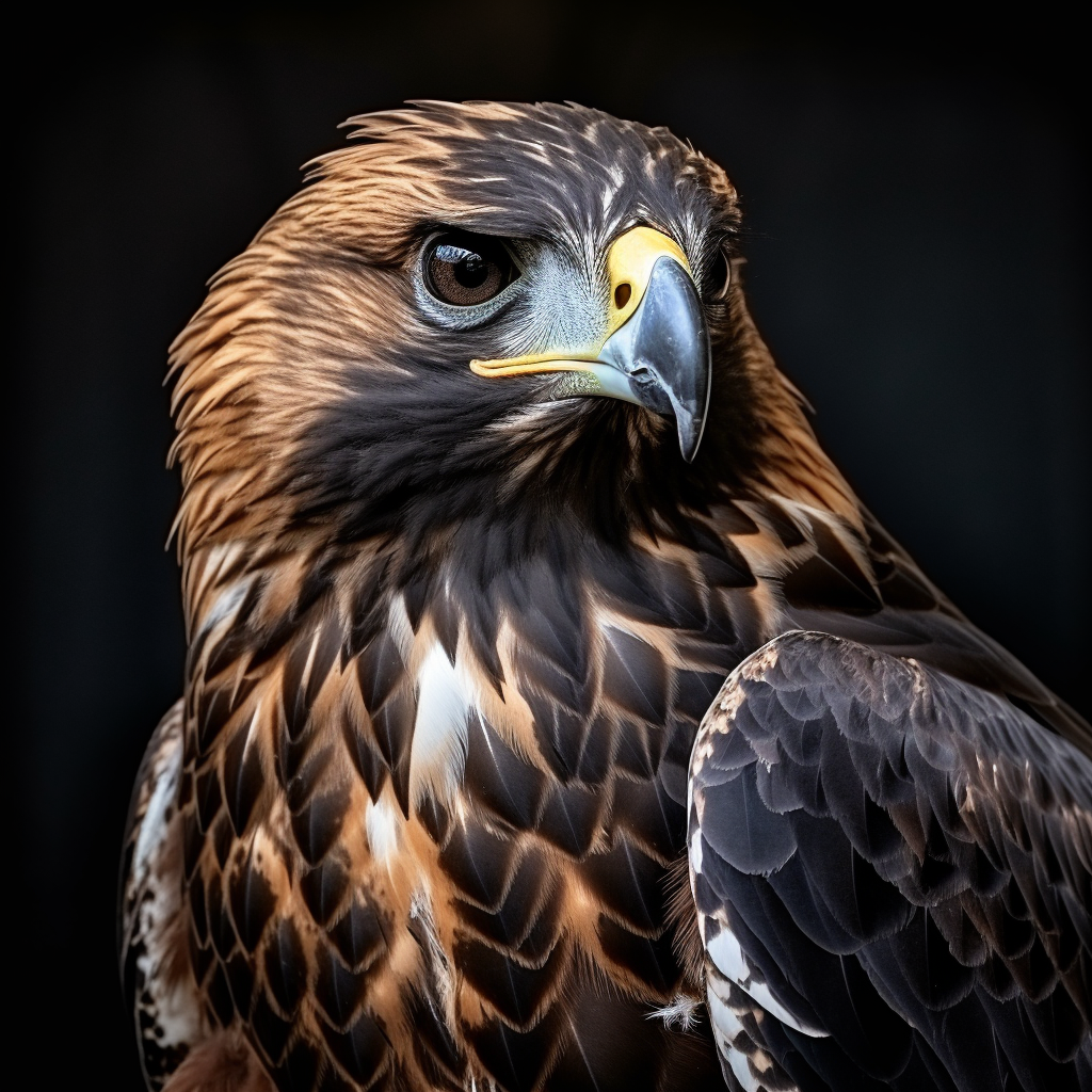 Cute Hawaiian Hawk with Dark Chocolate Coat