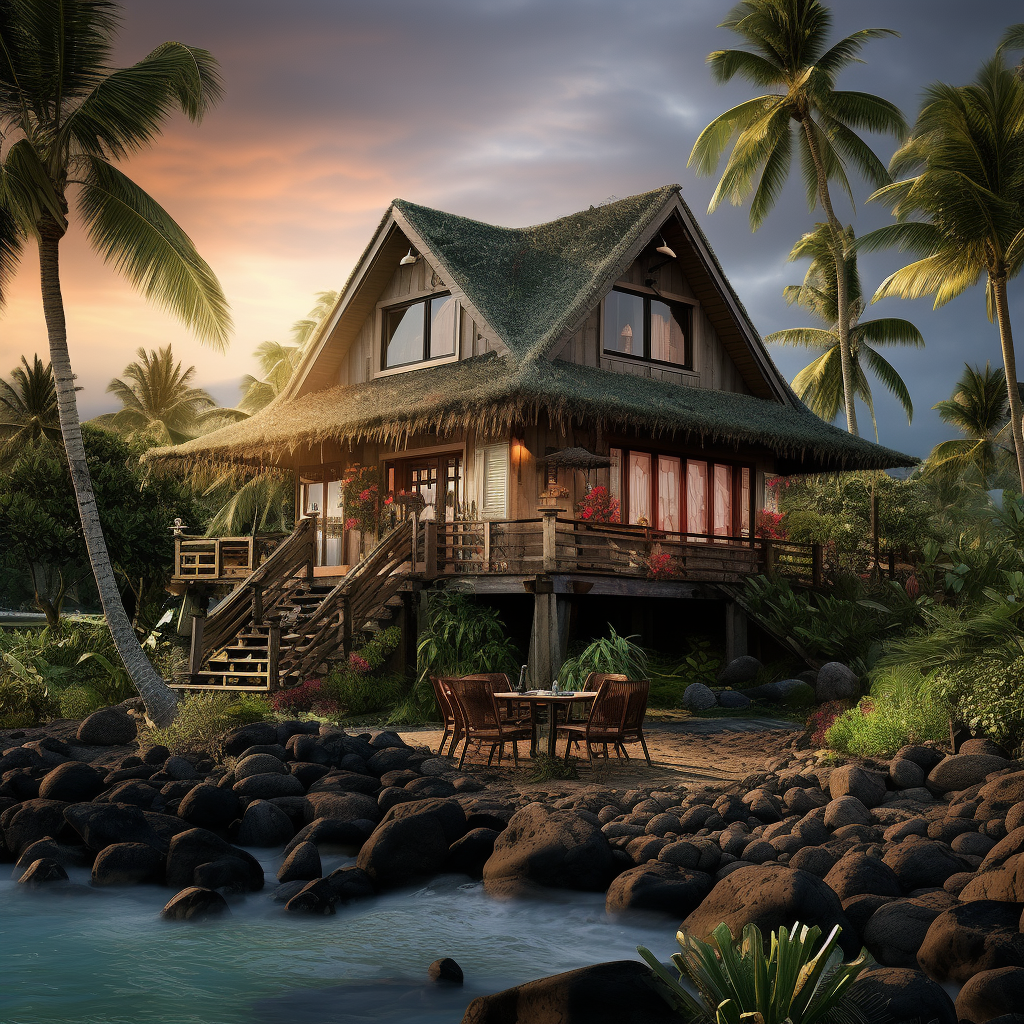 Beautiful Hawaiian traditional home