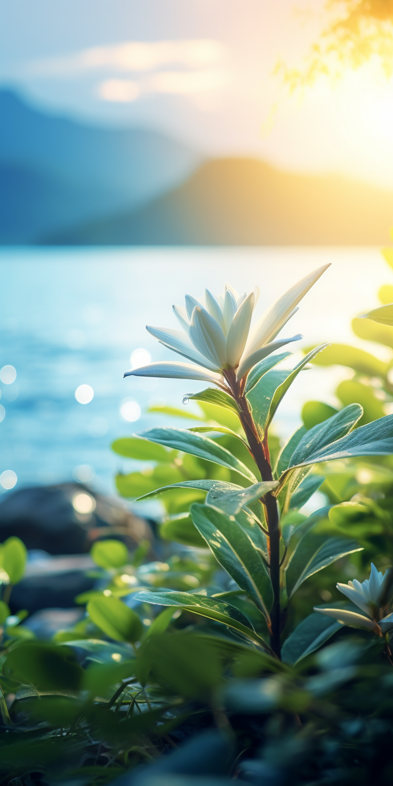 Serene Hawaiian Zen with Bokeh