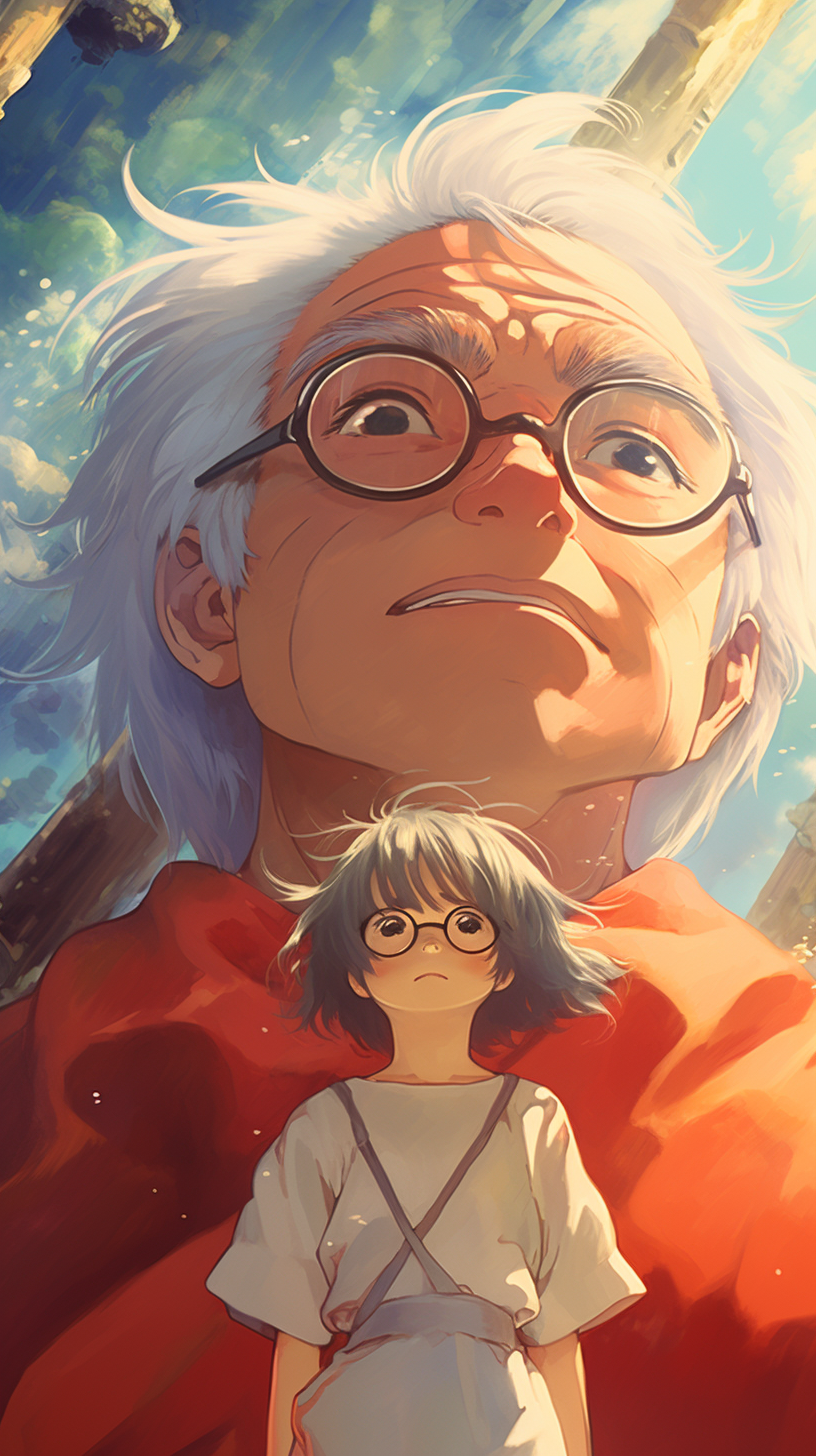 Image of Hayao Miyazaki Studio Ghibli 90s Anime