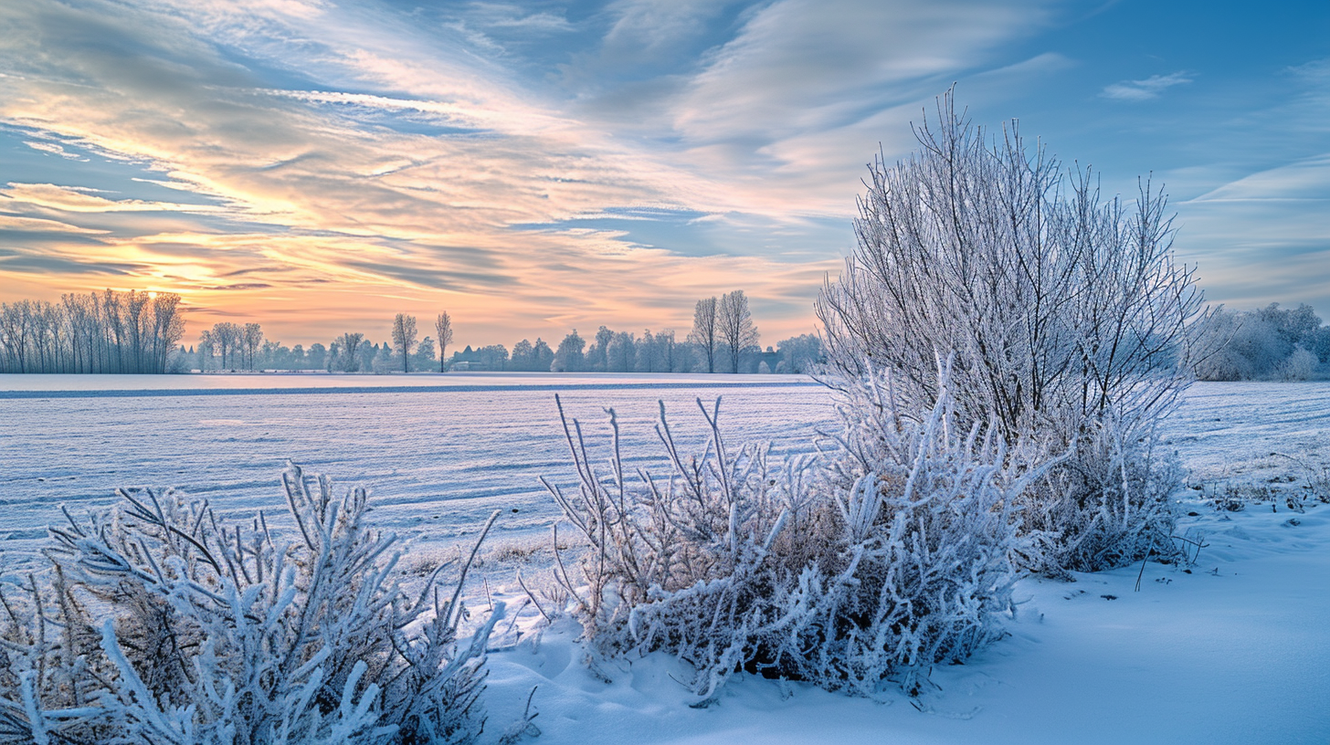 HDR snowy landscape with Sony Alpha camera