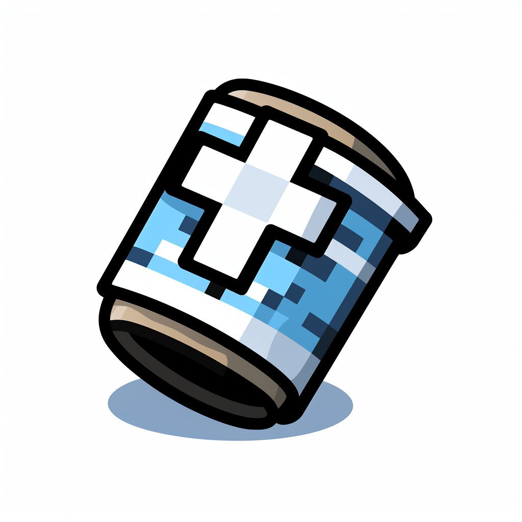 Pixel art healing bandage icon