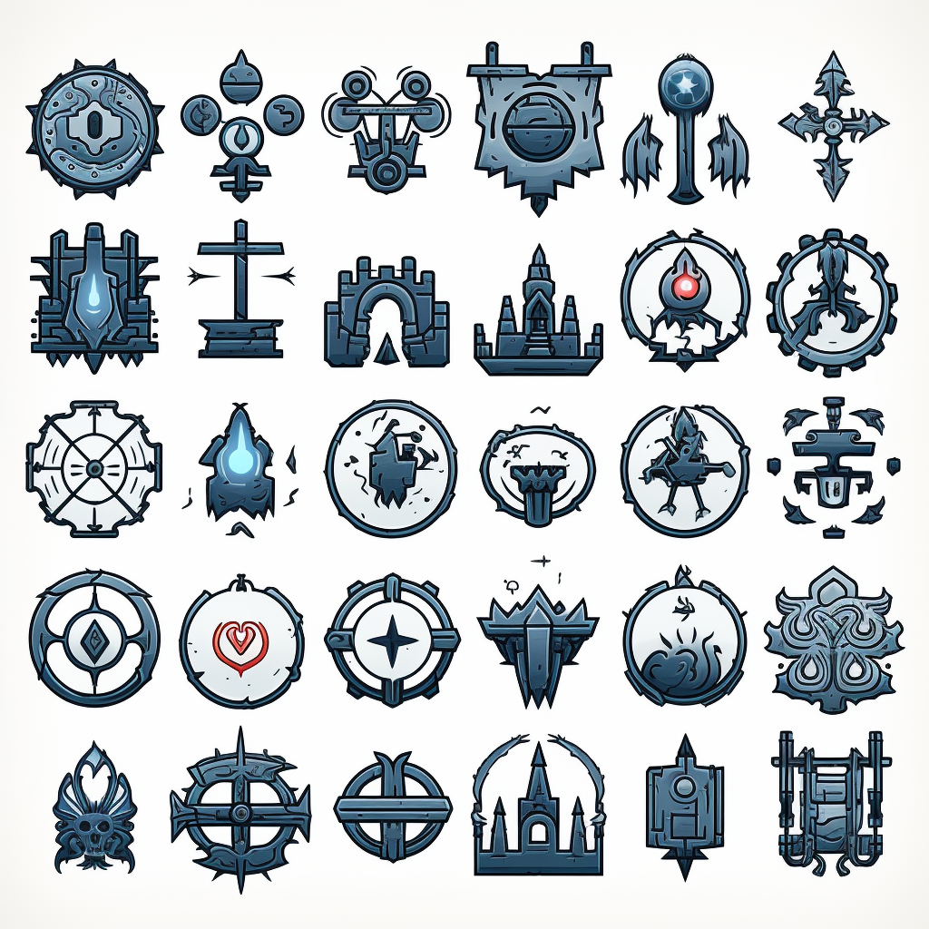 Healing icons for pixel art game