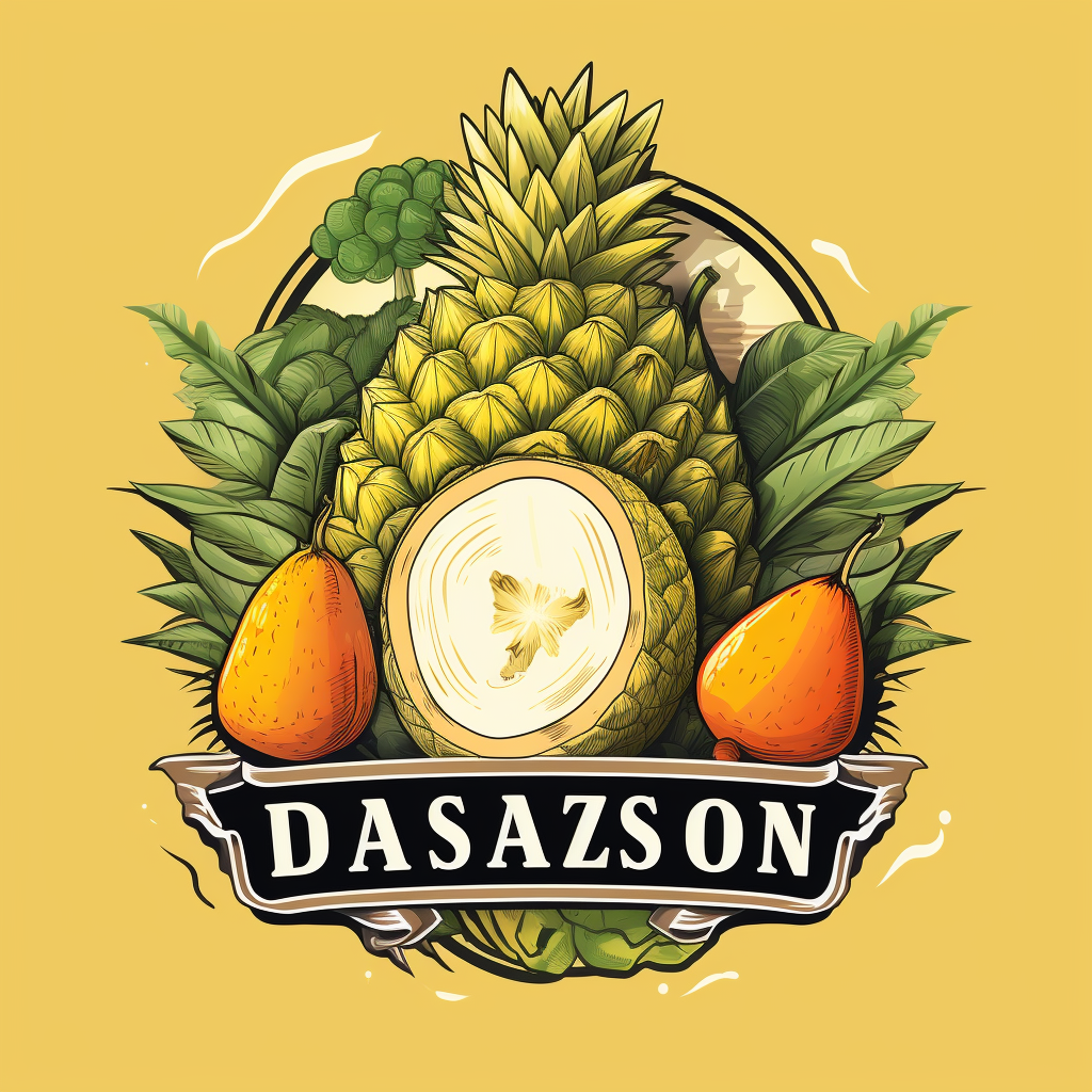 A refreshing and healthy durian logo beverage